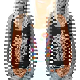 Elephant Elephants Present Cute Baby Elephant Woman Ladies Women Tank Top - Thegiftio