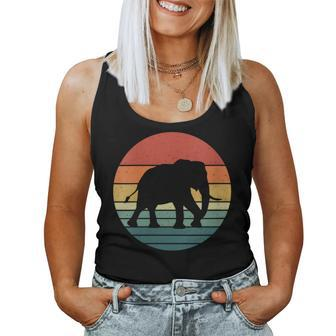 Elephant Retro Vintage Animal Lover Women Tank Top - Monsterry CA