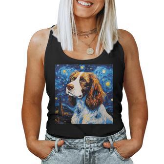 English Springer Spaniel Sternennacht Für Hundemama Papa Tank Top Frauen - Geschenkecke