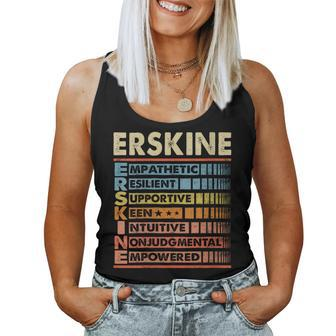 Erskine Family Name Last Name Erskine Women Tank Top - Seseable