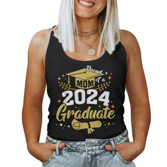 Family Senior 2024 Proud Mom Of A Class Of 2024 Graduate Women Tank Top - Monsterry