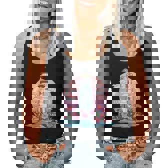 Faro Estética Con Flores I Faro Cuello Camiseta sin mangas para mujer - Regaloses