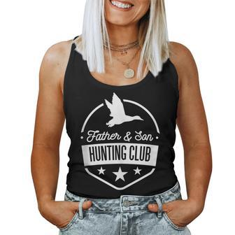 Father & Son Hunting Club Duck Proud Dad Hunter Women Tank Top - Monsterry CA