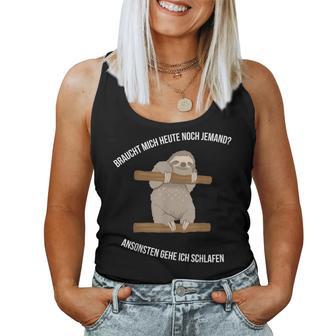 Faultier Sloth2 Geschenkidee Kollegen Freunde Tank Top Frauen - Geschenkecke