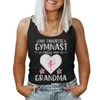 My Favorite Gymnast Calls Me Grandma Gymnastics Women Tank Top - Monsterry DE