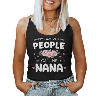 Favorite People Call Nana Grandma For Christmas Women Tank Top - Thegiftio UK