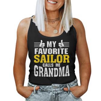 My Favorite Sailor Calls Me Grandma Women Tank Top - Monsterry UK