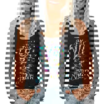 Feral Girl Summer Possum Tie Dye Women Tank Top | Mazezy