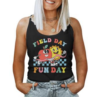 Field Day Fun Day Groovy Retro Field Trip Student Teacher Women Tank Top - Monsterry AU