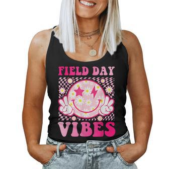 Field Day Vibes Fun Day Field Trip Groovy Teacher Student Women Tank Top - Monsterry DE