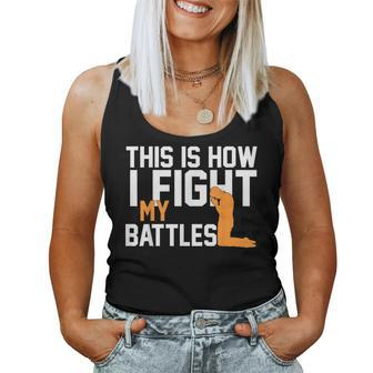 This Is How I Fight My Battles Christian Faith Prayer Women Tank Top - Monsterry CA