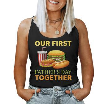 Our First Father's Day Together 2024 New Dad Father Son Women Tank Top - Monsterry CA