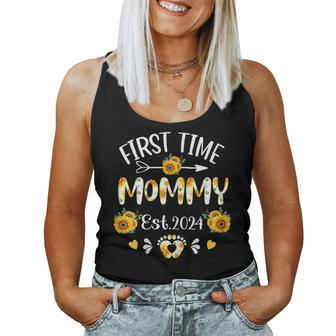 First Time Mommy 2024 Mother's Day Soon To Be Mom Pregnancy Women Tank Top - Thegiftio UK