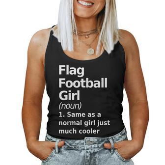 Flag Football Girl Definition & Sassy Womans Sports Women Tank Top - Monsterry CA