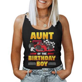 Formula Race Car Aunt Of Birthday Boy Party Racing Women Tank Top - Monsterry UK