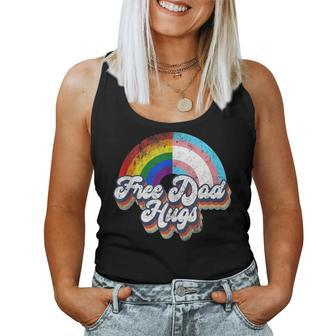 Free Dad Hugs Gay Lgbt Pride Rainbow And Transgender Month Women Tank Top - Monsterry CA