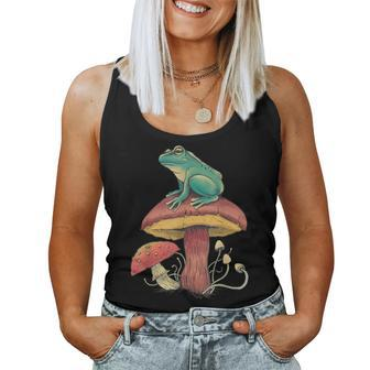 Frog Mushroom Animal Motif Woman Man Mushrooms Animal Women Tank Top - Monsterry