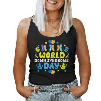 321 World Down Syndrome Day 2024 Groovy Meme Women Tank Top - Seseable