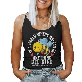 Autism Awareness Bee Kind Autistic Cute Autism Be Kind Women Tank Top | Mazezy AU