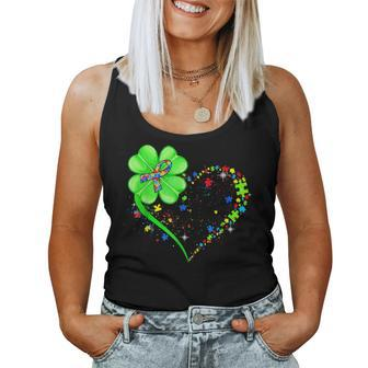 Autism Clover Autism Mom Boy St Patrick's Day Women Tank Top - Monsterry