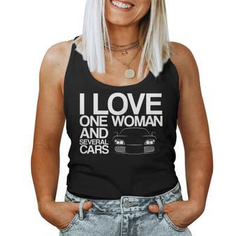 Car Guy I Love One Woman And Several Cars Women Tank Top - Monsterry CA
