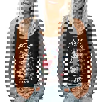 Cat Mr Steal Your Heart Pour La Saint-Valentin Women Tank Top - Cadeauxyz