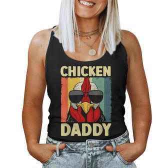 Chicken Daddy For Dad Farmer Chicken Lover Women Tank Top - Thegiftio UK