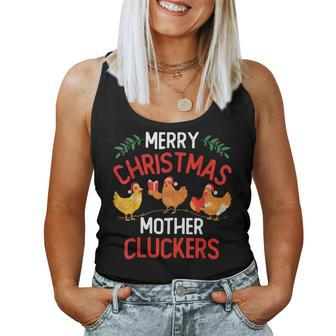 Chicken Merry Christmas Mother Clucker Merry Xmas Women Tank Top - Monsterry AU