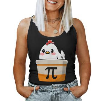 Chicken Pot Pi Day Math Love Cute Chicken Pot Pie Women Tank Top - Monsterry