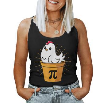 Chicken Pot Pi Day Pie Math Lover Geek 3 14 Women Tank Top - Seseable