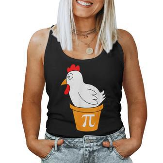Chicken Pot Pi Day Pie Math Lover Teacher Geek Women Tank Top - Monsterry