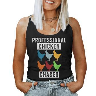 Chicken Professional Chicken Chaser Chicken Lovers Women Tank Top - Monsterry UK