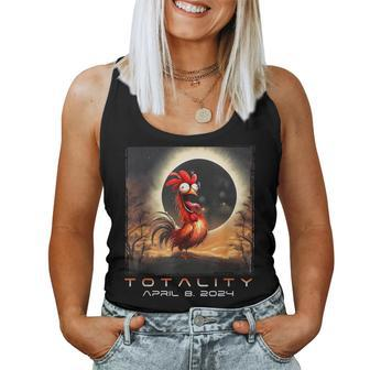 Chicken Total Solar Eclipse Women Tank Top | Mazezy