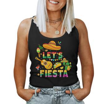 Cinco De Mayo Mexican Guitar Cactus Let's Fiesta Women Tank Top | Mazezy CA