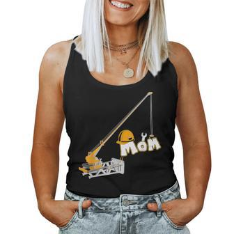 Construction Worker Mom Birthday Crew Party Women Tank Top - Monsterry