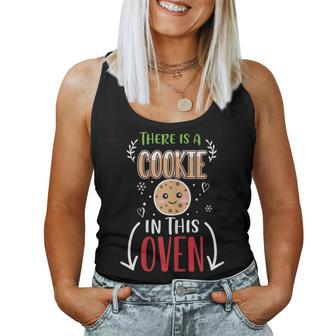 Cookie Christmas Matching Pregnancy Announcement Women Tank Top - Seseable