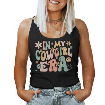 In My Cowgirl Era Groovy Retro Western Rodeo Women Tank Top - Thegiftio UK