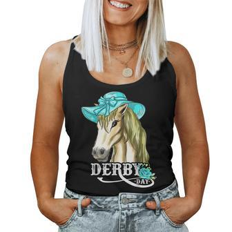 Derby Day 2024 Fascinator Hat Horse Racing Lover Women Tank Top - Monsterry