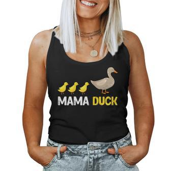 Duck Lover Mama Duck Ducks Women Tank Top - Monsterry UK