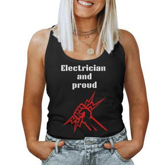Electrician And Proud Fathers Day Women Tank Top - Monsterry AU
