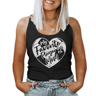 My Favorite Player Calls Me Mom Soccer Heart Women Tank Top - Monsterry CA