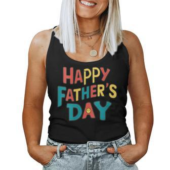 Happy Father's Day Quote Dad Women Tank Top - Monsterry DE