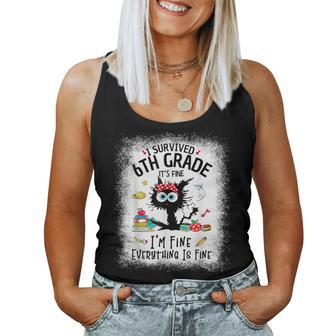 Last Day Of School I Survived 6Th Grade 6 Grade Women Tank Top - Seseable
