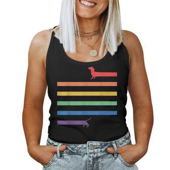 Lgbt Gay Pride Dachshund Rainbow Flag Dog S Tank Top Frauen - Geschenkecke