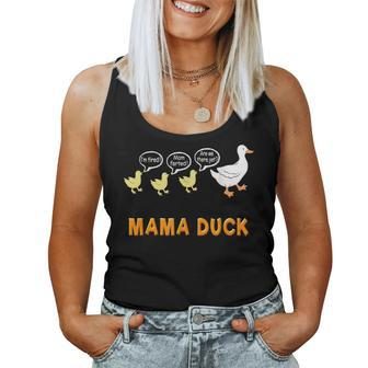 Mama Duck T Mom Of 3 Ducklings Mom Life Women Tank Top - Monsterry AU
