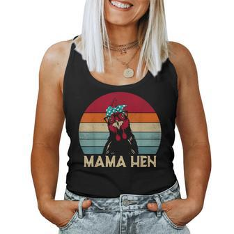 Mama Hen Chicken Mom Chicken Pajamas Retro Women Tank Top - Seseable