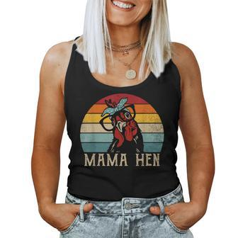 Mama Hen Vintage Retro Chicken Mom Mother Women Tank Top - Monsterry CA