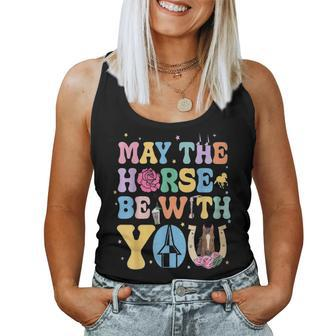 May The Horse Be With You Horse Lover Women Tank Top | Mazezy