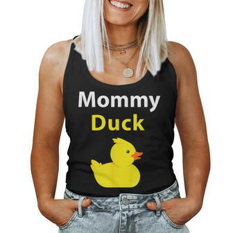 Mommy Duck Rubber Duck Mom Women Tank Top - Monsterry