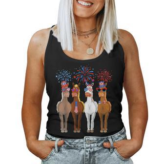 Patriotic Us Flag 4Th Of July Horse Usa Patriotic Women Tank Top - Monsterry CA